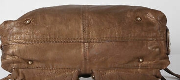 BOTKIER Brown Bronze Metallic Leather‎ Satchel Bag - Picture 5 of 6